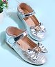 Cute Walk by Babyhug Velcro Closure Ballerina With Bow Applique - Silver