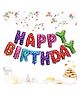 Funcart Happy Birthday Foil Balloon Multicolour - 13 Letters