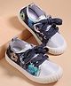 Cute Walk by Babyhug Lace Up Casual Shoes With Sequin Embroidery - Navy Blue