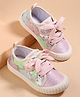 Cute Walk by Babyhug Lace Up Casual Shoes With Sequin Embroidery - Pink