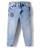 Ruff Denim Full Length Washed Jeans - Light Blue