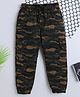 BAATCHEET Cotton Woven Full Length Camouflage Printed Joggers - Green