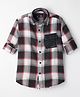Junior Killer Full Sleeves Buffalo Checked Slim Fit Shirt - Black