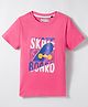 Junior Killer Half Sleeves Skate Board Printed Tee - Pink