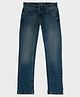 Pepe Jeans Knit Full Length Mid Rise Solid Color Jeans - Navy Blue