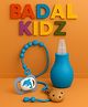 Badal Kidz Baby Combo Nose Sucker & Pacifier With Chain| Safe Nasal Aspirator + BPA-Free Pacifier  for Newborns & Infants- Blue & Blue