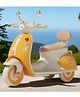 JN Creations 3-Wheel Vintage Rechargeable Battery Operated Ride-On V-DREAM 6188 Scooter for Kids (YELLOW)