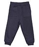 The Mom Store Cotton Solid Sweatpants - Navy Blue