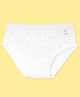 SuperBottoms Bamboo Knit Solid Super Soft Brief - White