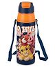 Cello Kidzbee Era Mickey Family 3D Print Stainless Steel Inner Water Bottle 3d Printed Touch & Feel Sticker Blue - 600 ml