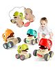 Kidology Dinosaur Cars Set of 4 with Whistle Music