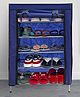 Urban Choice 5-Layer Blue Metal Shoe Rack  Durable & Space-Saving Organizer for Home & Office