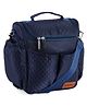 Babyhug 2-in-1 Quilted Sling cum Tote Diaper Bag for Travel - Spacious, Stylish, and Multifunctional| Adjustable Shoulder Strap| Insulated Bottle Pouches| Water Resistant| Carry Handle - Blue