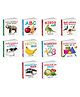 My Cute Board Book ABC, Transport, Hindi Varnmala, Birds, Wild Animals & More Books (ENG-HINDI) : Board books for kids, Children learning board book, First learning board books | Set of 10 Books