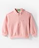 UCB Knit Full Sleeves Sweatshirt With Textured Design - Pink
