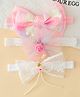 Babyhug Headbands With Bow & Floral Applique - Multicolor
