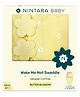 NINTARA BABY Wake Me Not Swaddle Wrap 100% Organic Cotton, Ultra-Soft Newborn Sleep Sack with Safe Velcro (0-3 Months)