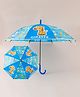 Babyhug Free Size Umbrella with Giraffe Print - Blue