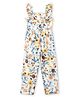 JusCubs Cotton Woven Cap Sleeves Floral Printed Jumpsuit - Multi Colour