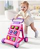 StarAndDaisy Activity Walker Learning Push and Foldable Musical Walkers with Recreational Toy Bar, Pink