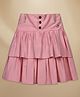 PURPLE UNITED KIDS Denim Woven Solid Layered Skirt - Light Pink