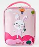 Babyhug Rabbit Water Resistant Lunch Bag - Pink| Compact & Lightweight Lunch Carry Bag for Kids & Parents
