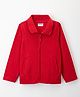 Under Fourteen Only Full Sleeves Solid Jacket - Red