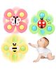 FUNVERSE Baby Insect Spinner Toy for Baby Bath Toys Water Toys for Kids Suction Cup Fidget Spinner Sensory Toddler Infant Flight Travel Toy Stick to Car Window Birthday Return Gift for Kids 3 Pcs