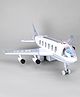 United Agencies Friction Powered Bharat Airlines Plane - White & Grey