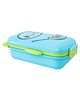 Kids Section Lunch Box with Foldable Spoon - Blue| BPA Free & Freezer Safe| Leak-Resistant School Tiffin Box with Inner Divider| Lunch Box for Boys & Girls