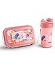 BAYBEE TiffinTote Lunch Box for School Kids Girls, Boys | BPA-Free 1050ml Lunch Box with 500ml Water Bottle with Spoon & Fork | Leak-Proof Tiffin Box with Sipper Bottle for School, Picnic (Pink)