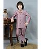 Ahhaaaa Viscose Woven Full Sleeves Floral Embroidered Sequins Embellished Jodhpuri Suit & Pant Set - Pink