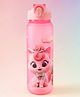 Kitty Kids Straw Sipper 900 ml - Pink| Stylish Flip Cover|  BPA Free| Ideal for School, Home & Travel| School-going Boys & Girls| Lightweight & Leak Resistant