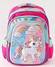 Play Nation Height 16 Inches Rainbow Unicorn School Backpack 21L - Pink| 3 Main Compartments 2 Bottle Pockets| Adjustable & Padded Shoulder Straps|Water Resistant|Ideal for School Travel & Exploration