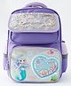 Bonfino Little Mermaid Kids School Backpack 18L - Purple| Polyester & Nylon Lightweight School Bag| Dual Pockets| Adjustable Padded Shoulder Strap| Bottle Pouch|  for Boys & Girls