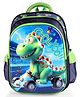 Play Nation Height 16 Inches Dino Printed Backpack Blue