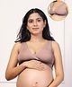 Zelena Modal Padded Solid Maternity Bra With Front Open Nursing Access - Woodrose