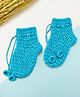 Little Peas Handmade Crochet Designed Socks - Light Blue