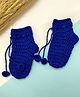 Little Peas Handmade Crochet Designed Socks - Dark Blue