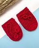 Little Peas Handmade Crochet Designed Mittens - Red