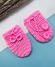 Little Peas Handmade Crochet Designed Mittens - Light Pink