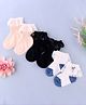KIDLINGSS Pack Of 3 Schiffli Embroidered Frill & Lace Detailed Socks - Multi Colour