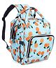 Multipurpose Spacious Diaper Backpack Summer Theme - Aqua| Adjustable Padded Shoulder Strap| Insulated Bottle Pouches| Smart Back Zipper| Wipes Dispenser