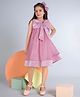 Peppermint Woven Sleeveless  Bow Applique Detailed Dress - Pink