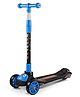 BabyGo Scooter for Kids 3+ Years, Foldable Kids Scooter with PVC Wheels & Adjustable Height - Kick Scooter Capacity 50Kg- Kids Scooter Toy for Boy & Girl - Foldable Kick Skating Cycle (Blue)