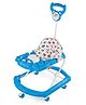 BabyGo Tintin Baby Walker for 6-24 Months, Baby Walker with Push Handle & Activity Tray  Foldable Adjustable Height Infant Walker with Wheels, Music,Toy Bar and Comfotable seat (Blue)