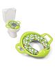 BabyGo Potty Training Seat for Kids | Non-Slip Toddler Toilet Seat with Handles, Splash Guard & Hanging Hook | Easy to Clean, Fits Most Standard Toilets | Ideal for Boys & Girls 15 Years (Lime Green)