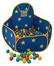 Babygo Kids Star Basketball Ball Pool for Kids, Play Tent House for 2+ Year Old Girls and Boys, Ball Pit for Kids, Spacious, Lightweight, Portable & Easy to Set Up (30 Balls)