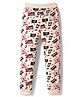 US Polo Assn Cotton Knit Full Length Lounge Pant With Flag Print - White