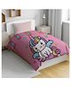 Home Plus Studios Dohar Toddler Size Poly Cotton Pink Unicorn Print Blankets All-Season Blanket
